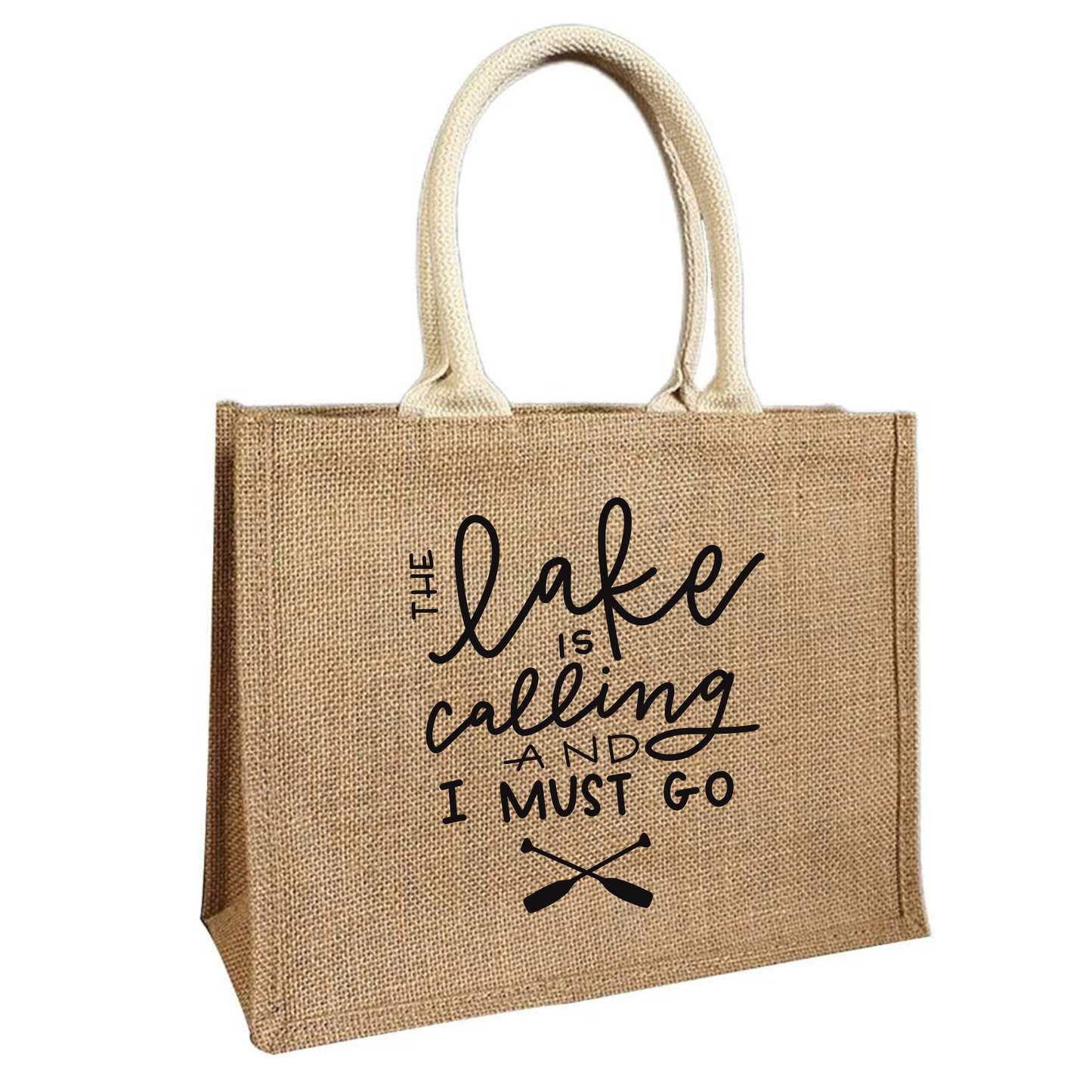 Lake Burlap Bags