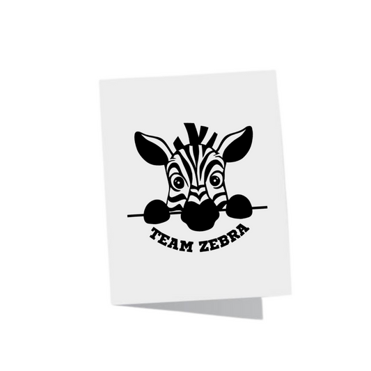 Team Zebra Card