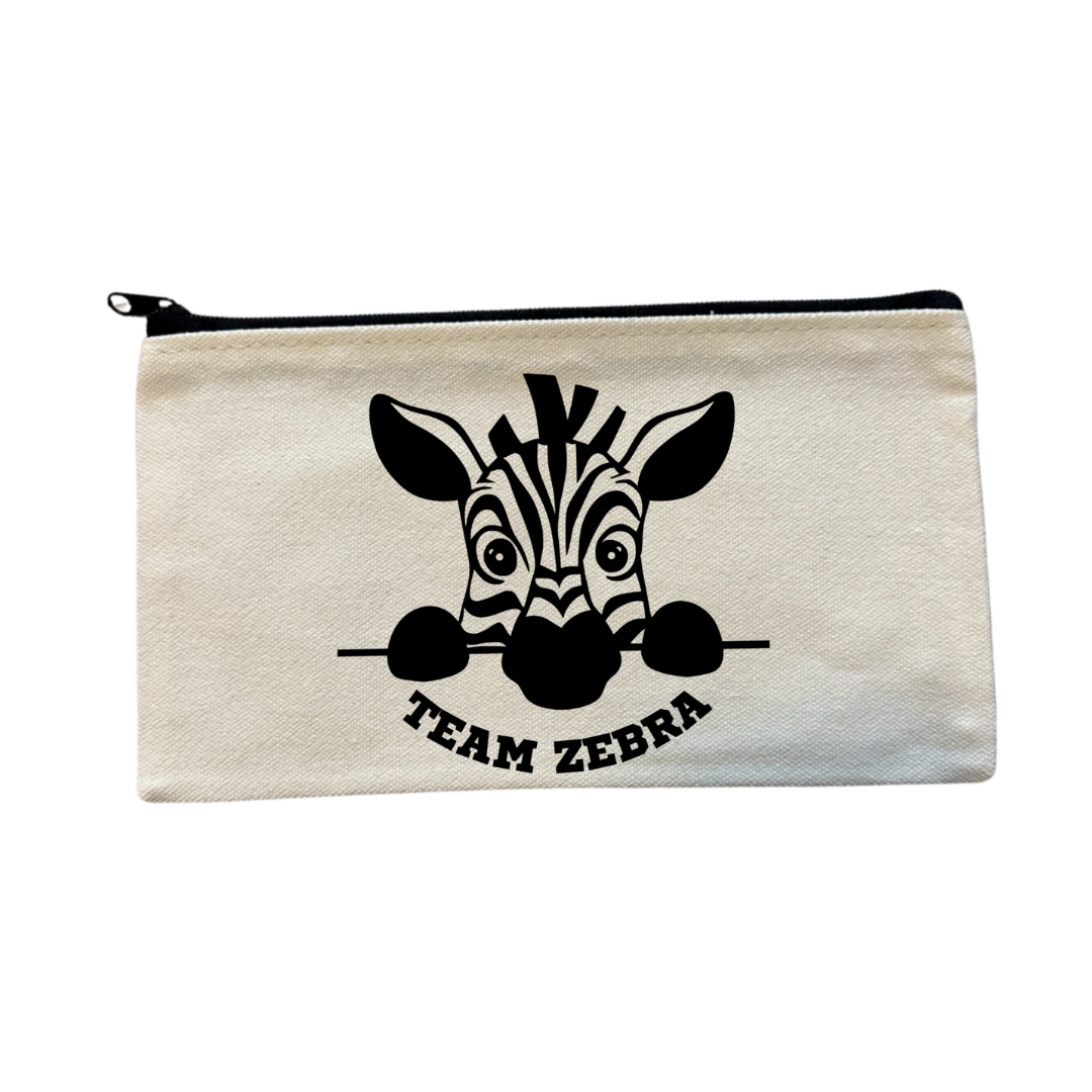 Team Zebra Pencil Case